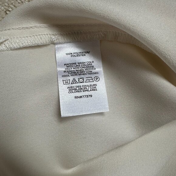 Ann Taylor | NWT Ivory Oversized Button Down Blouse Sz Medium - Picture 5 of 5